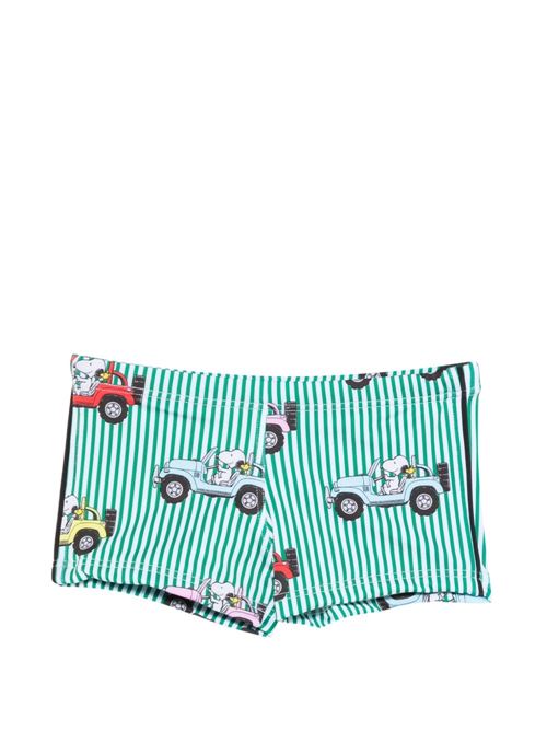 Boxer mare bambino MC2 Saint Barth verde con stampa MC2 SAINT BARTH Kids | TOBAGO LUC02667L